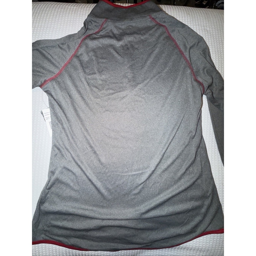 Colosseum Women Long Sleeve Qtr Zip Grey Shirt Ohio State Sz XL - Picture 2 of 4